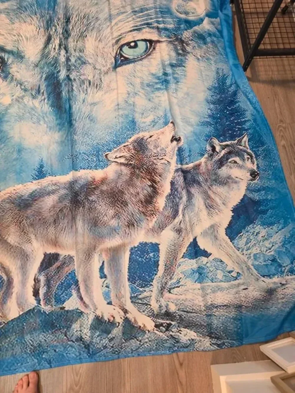 Toilet seat cover and shower curtain